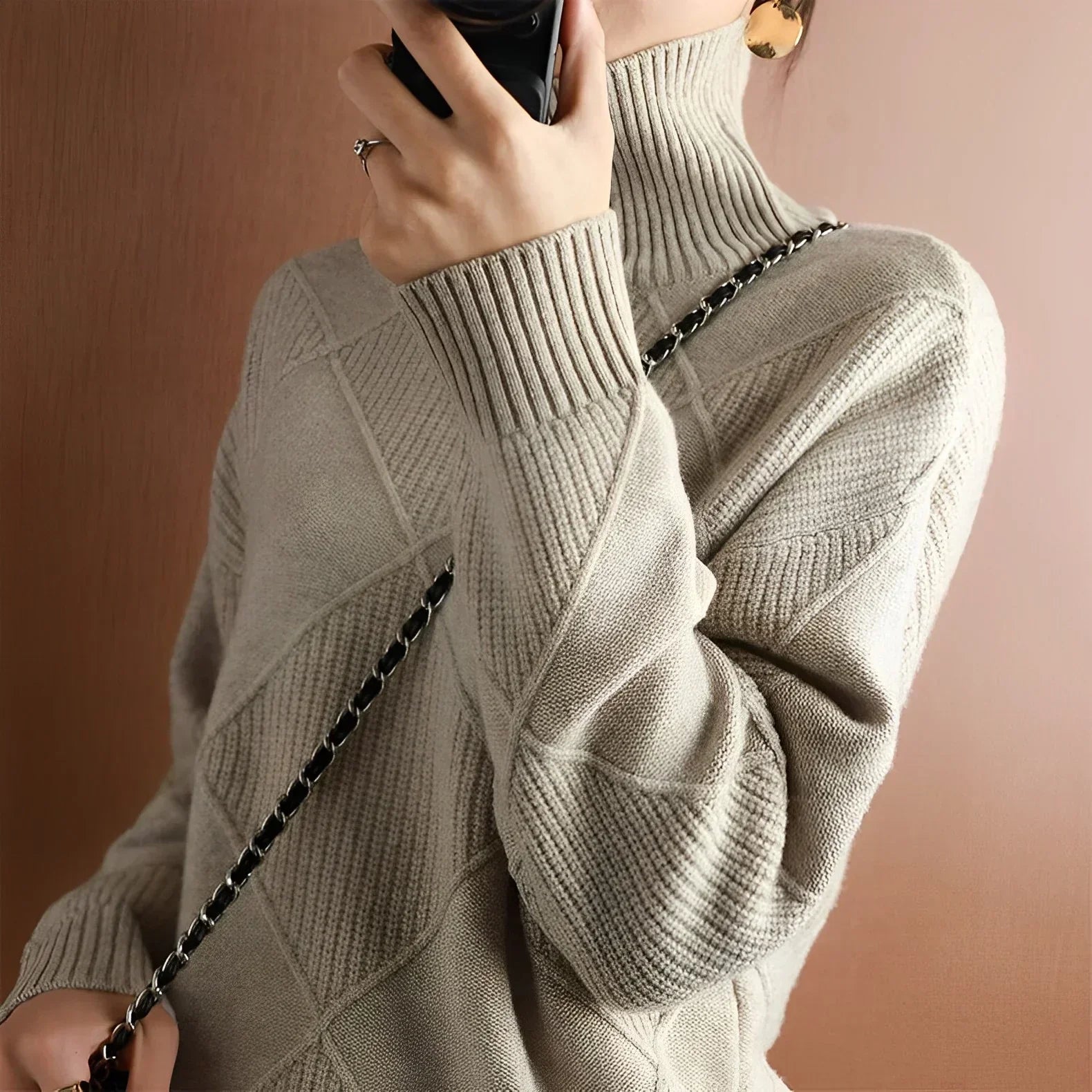 Chunky Lotus - MAGLIONE A COLLO ALTO