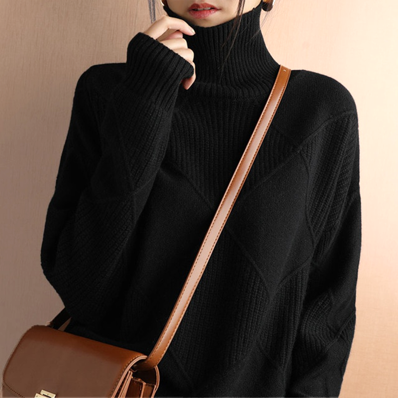 Chunky Lotus - MAGLIONE A COLLO ALTO