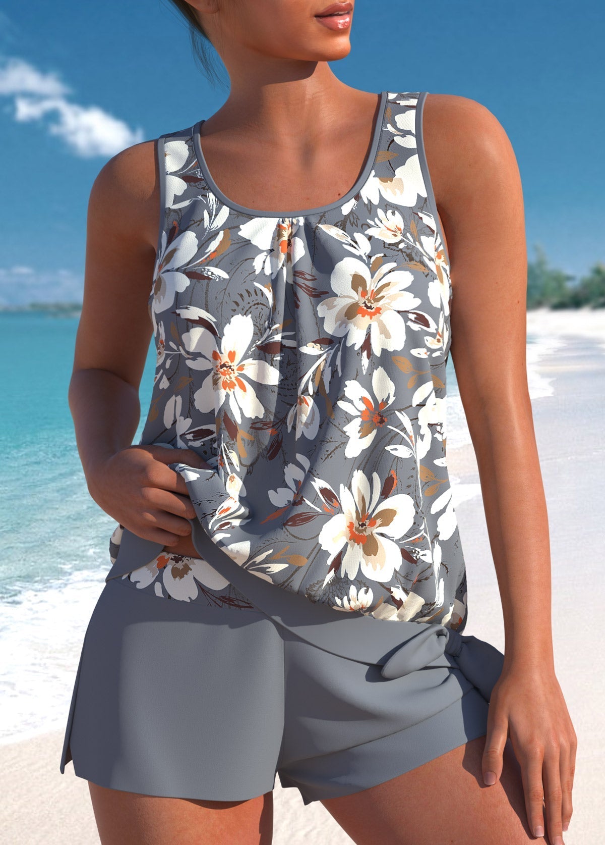 Anaélina™ | Tankini Chic Asymétrique