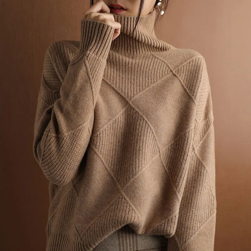Chunky Lotus - MAGLIONE A COLLO ALTO