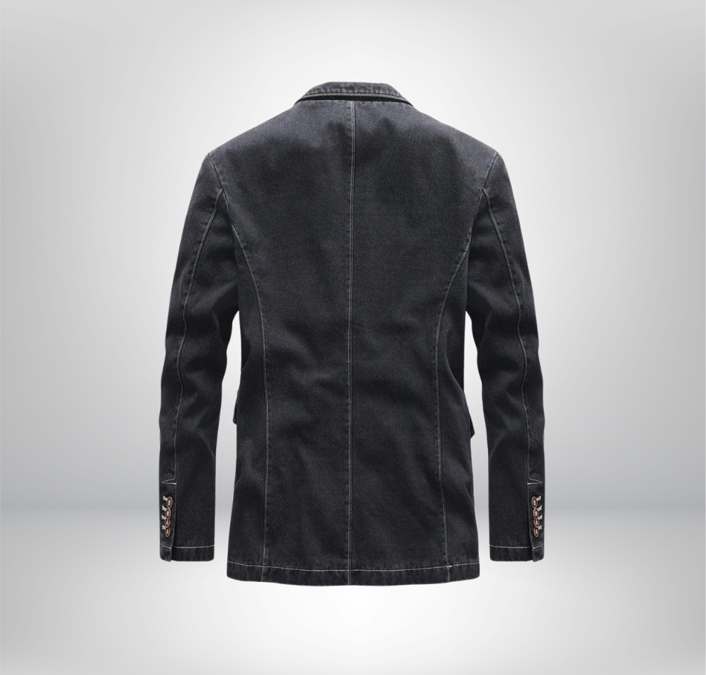 Alban - Veste en denim urbain avec une touche vintage