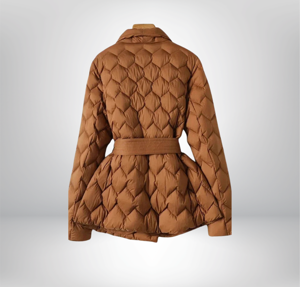 Aimée - Parka d'hiver élégante avec ceinture