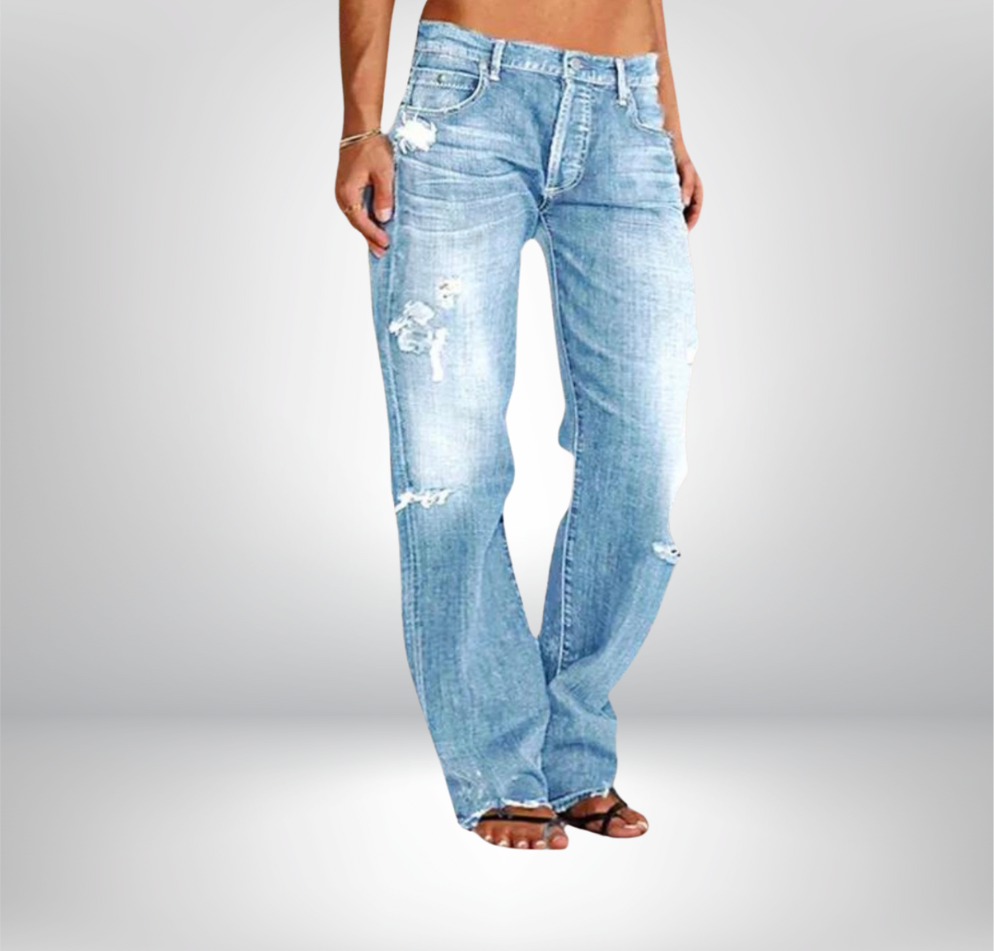 Vicky | Jean en denim large et décontracté