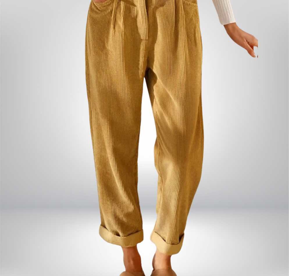 JULIA | Élégants pantalons en velours côtelé