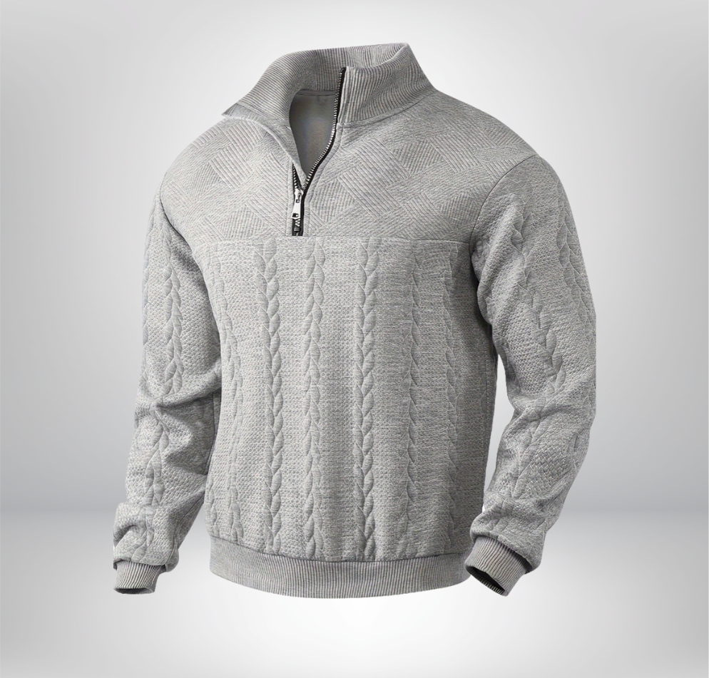Rafael - Pull vintage zippé pour homme