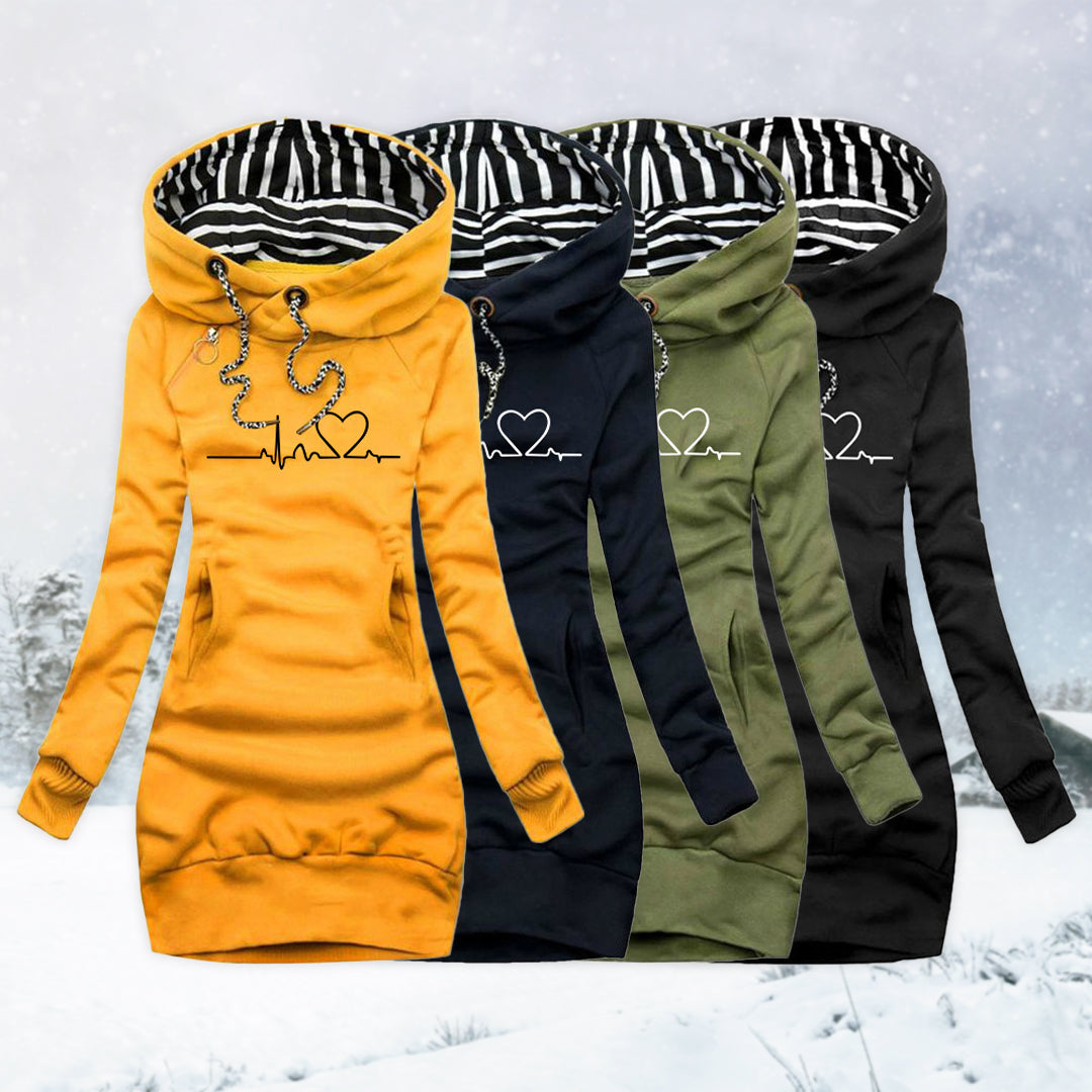 Carina | Robe-Pull Heartbeat Trykt
