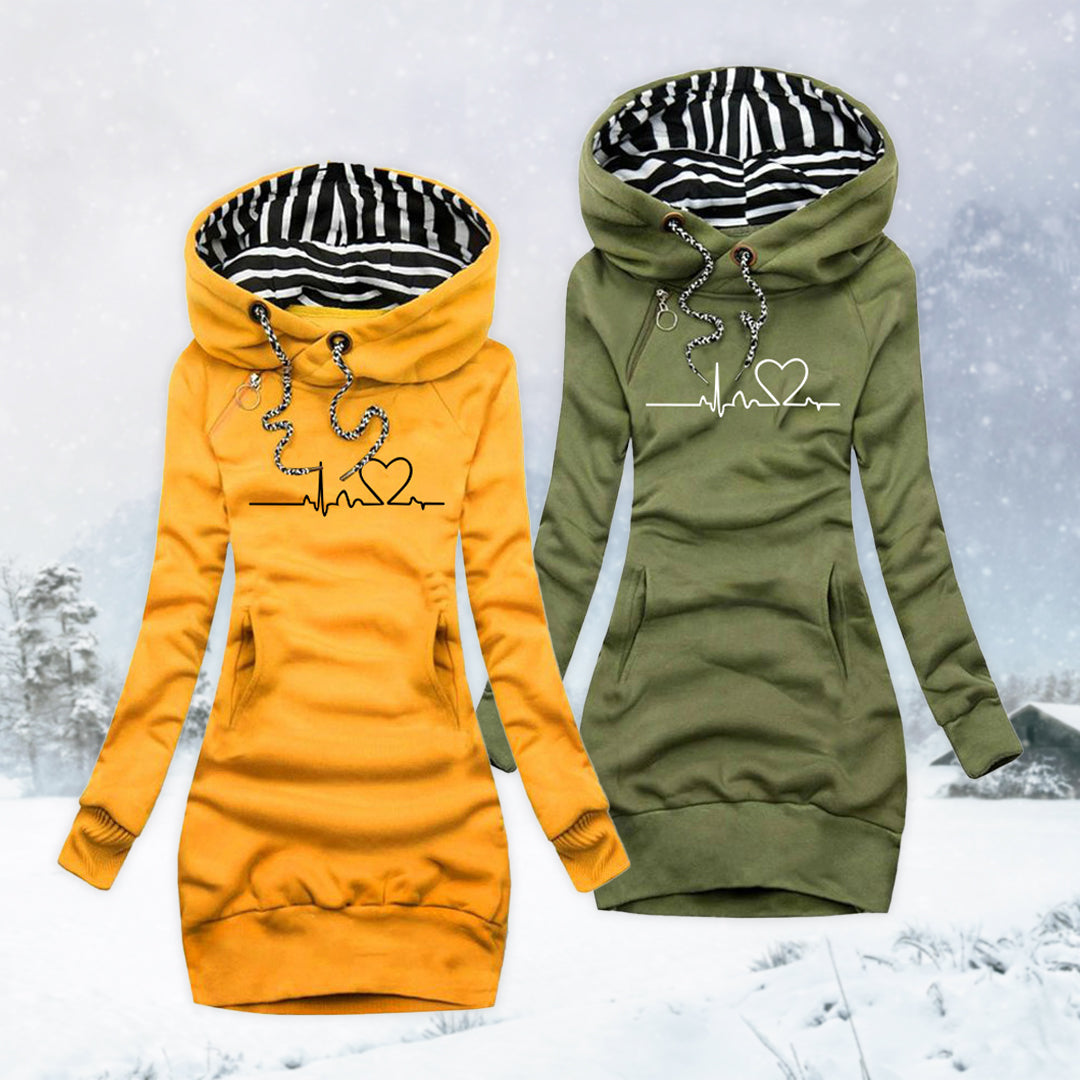 Carina | Robe-Pull Heartbeat Trykt