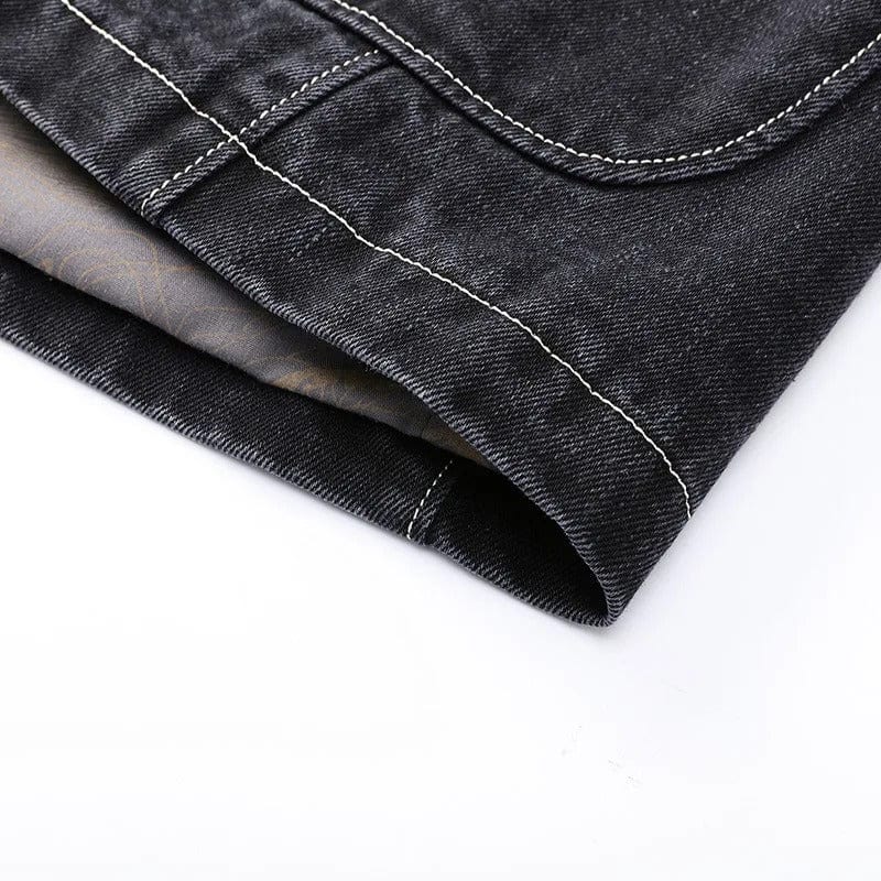 Alban - Veste en denim urbain avec une touche vintage