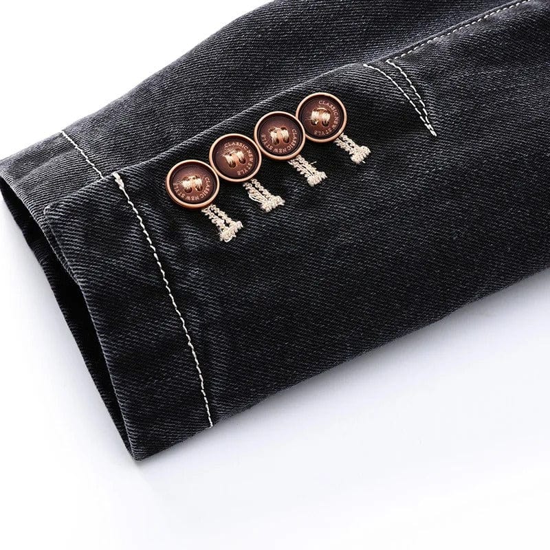 Alban - Veste en denim urbain avec une touche vintage