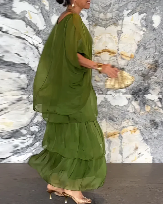 Caroline | Robe Maxi Ă Col Rond Ample