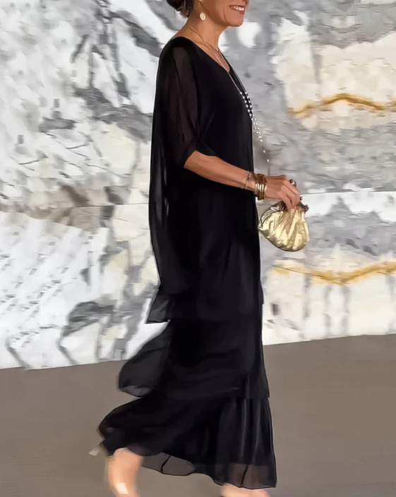 Caroline | Robe Maxi Ă Col Rond Ample