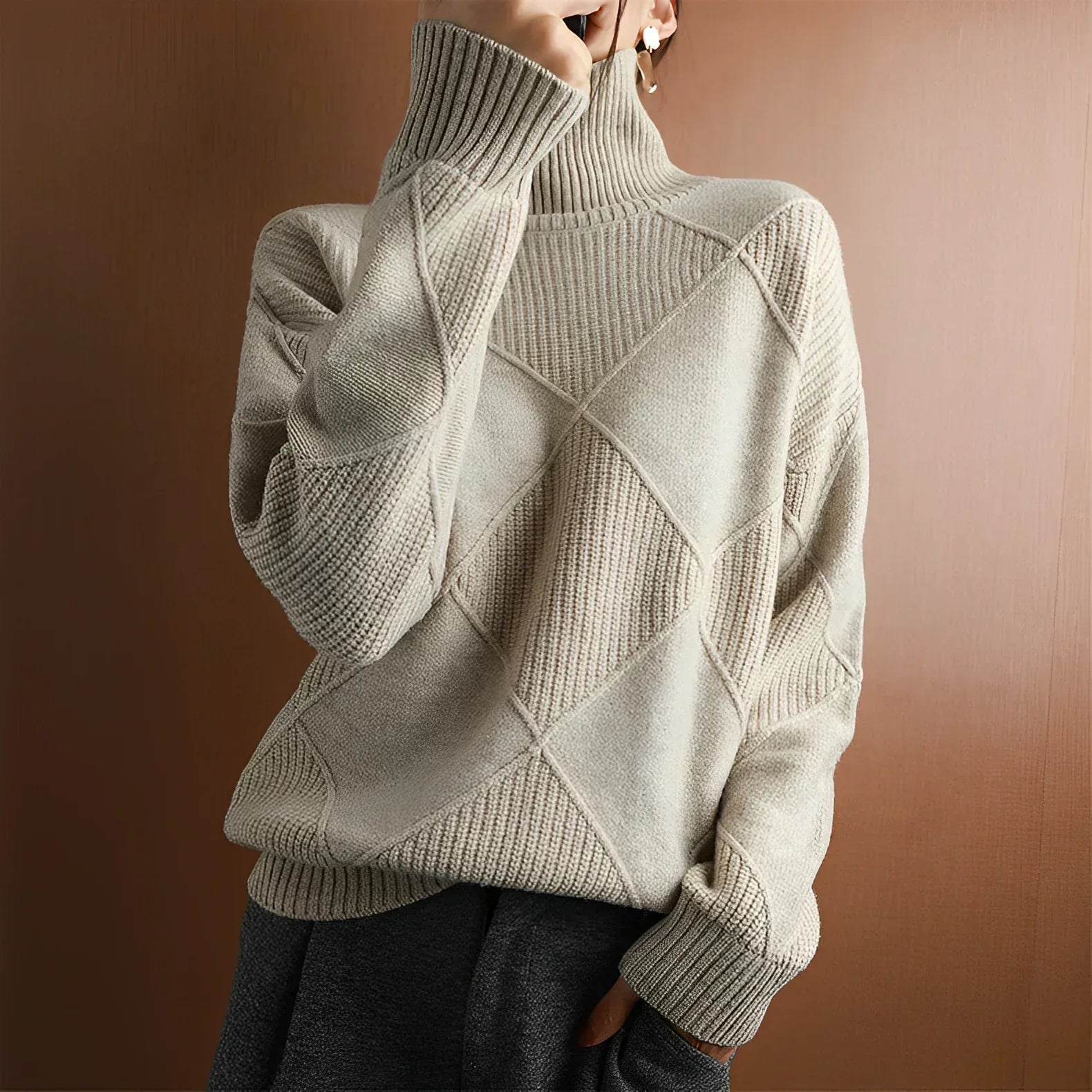 Chunky Lotus - MAGLIONE A COLLO ALTO