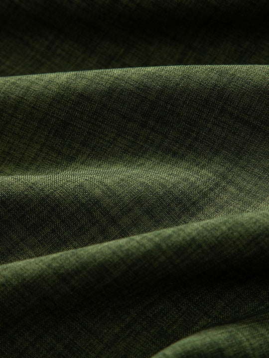 Chemise à manches courtes à col officier & pantalon droit en lin