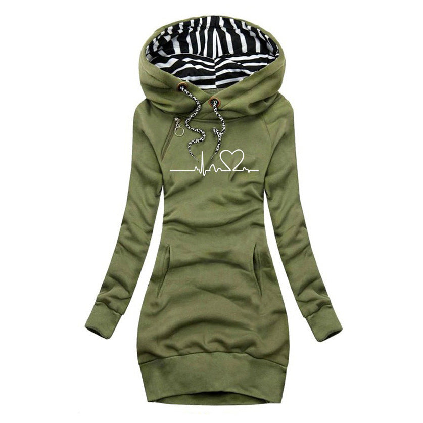 Carina | Robe-Pull Heartbeat Trykt