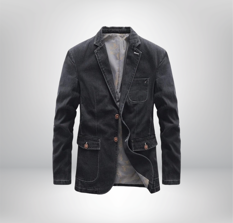Alban - Veste en denim urbain avec une touche vintage