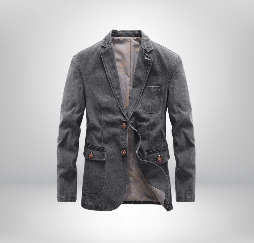 Alban - Veste en denim urbain avec une touche vintage