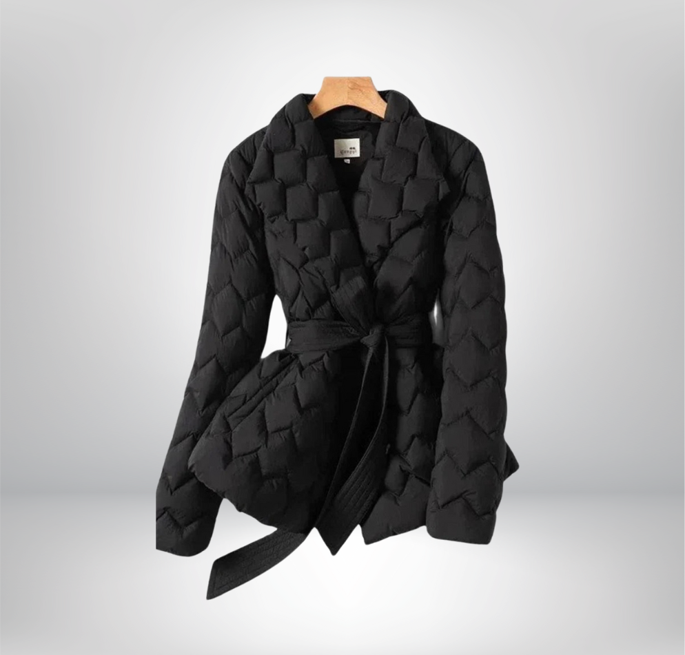 Aimée - Parka d'hiver élégante avec ceinture