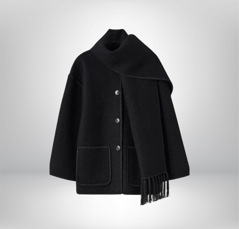 Eugénie - Veste châle à franges chic et élégante