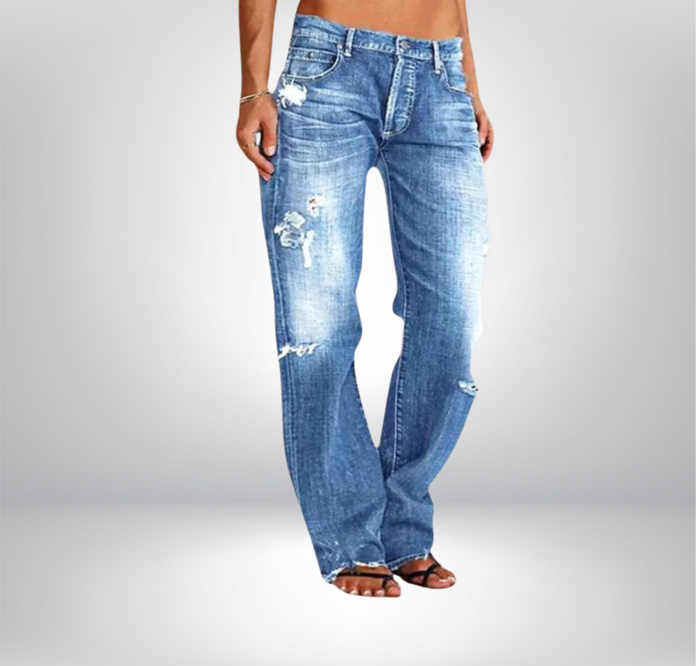 Vicky | Jean en denim large et décontracté