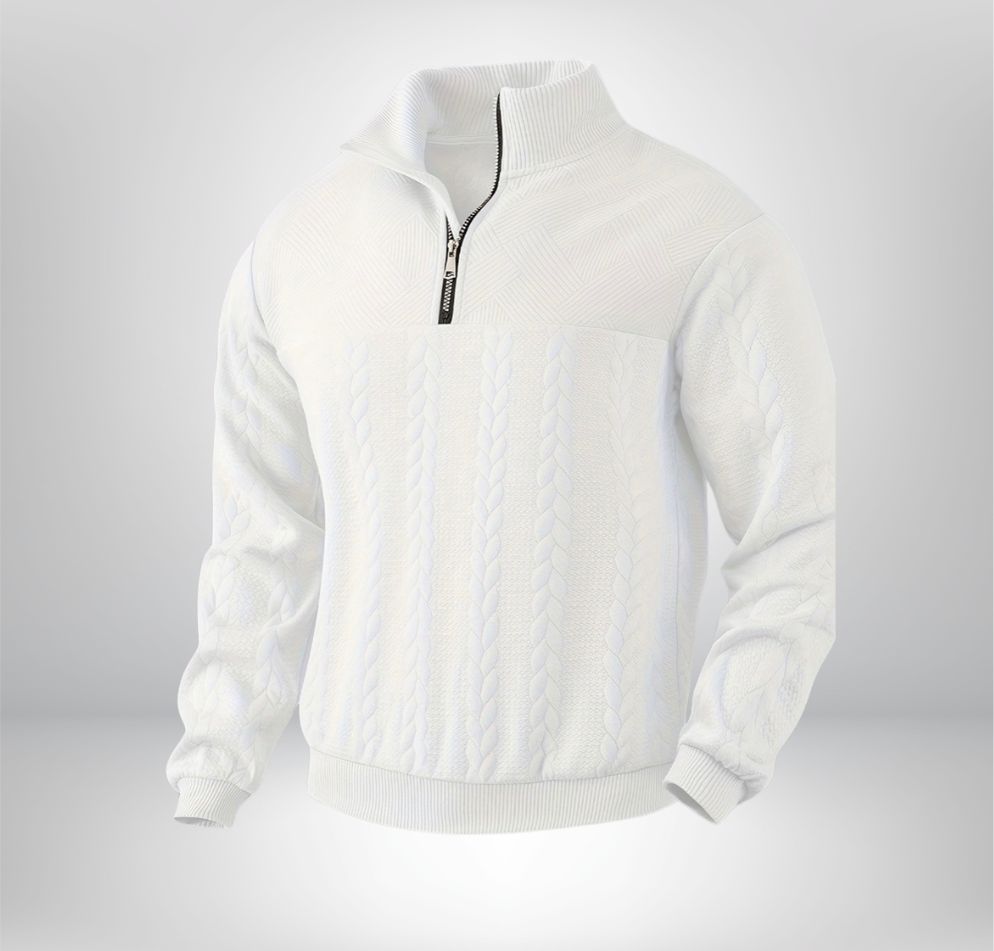 Rafael - Pull vintage zippé pour homme
