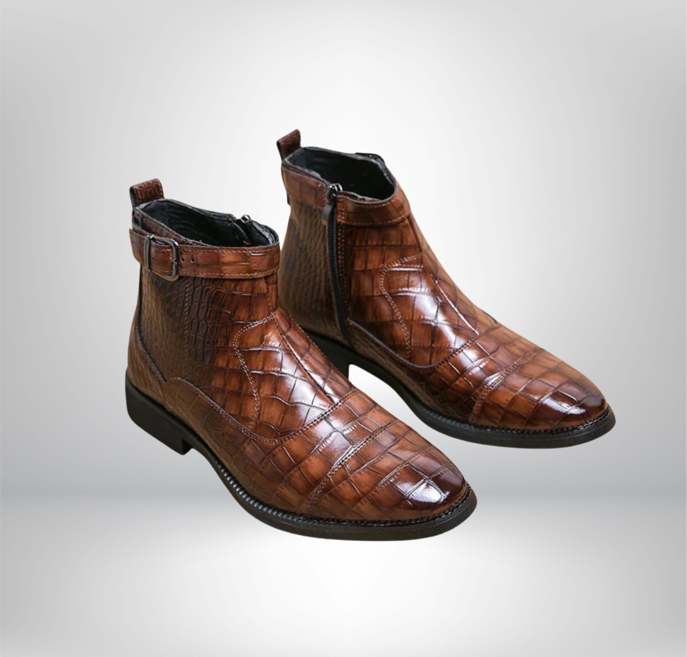 Baron | Bottines en cuir avec boucle
