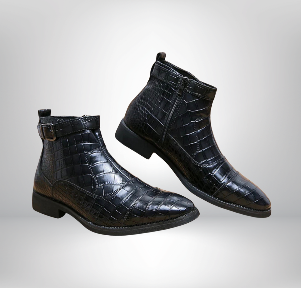 Baron | Bottines en cuir avec boucle