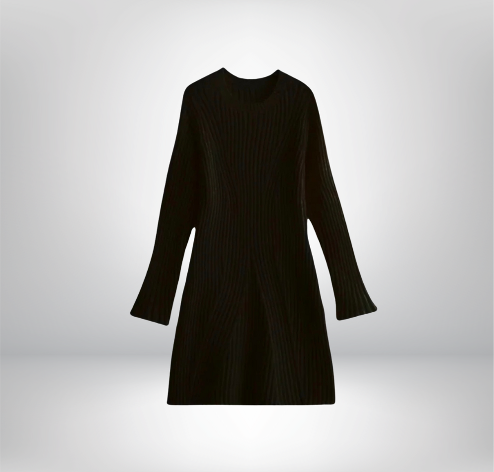 Faustine - Mini-robe en maille côtelée élégante