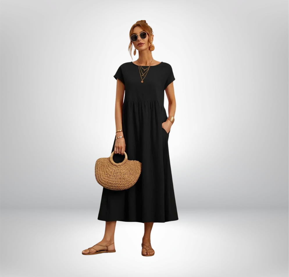 Robe en coton légère avec poches Sarina™