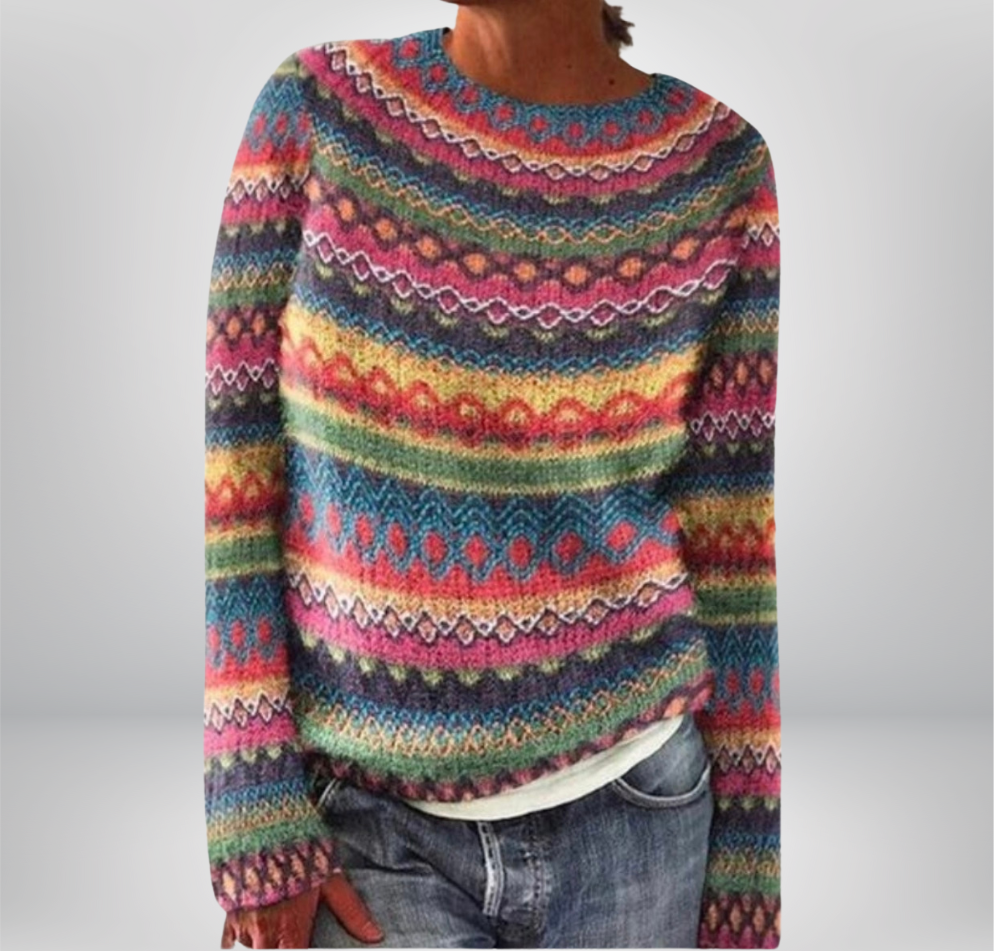 Prague | Pull d'automne retro