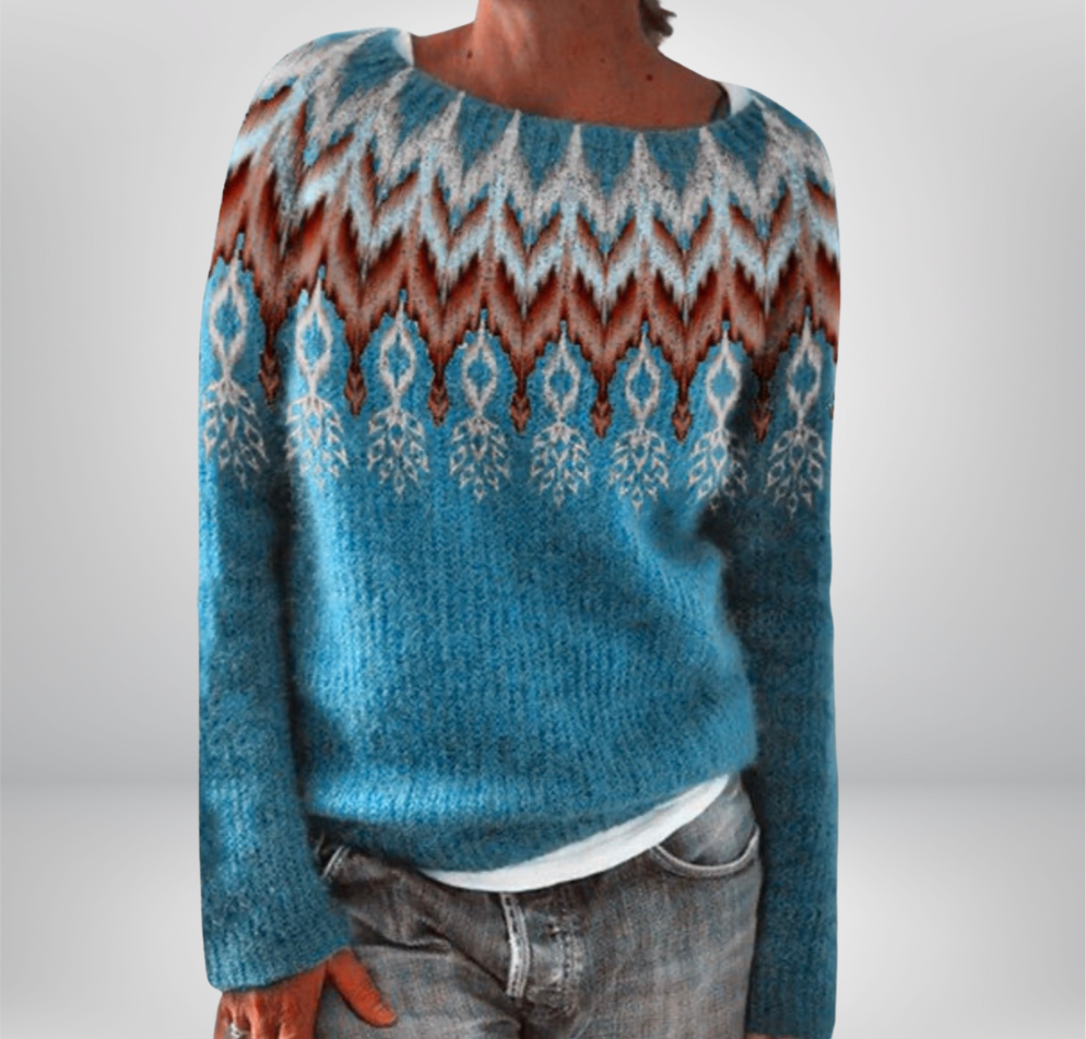 Léonie | Pull Islandais Élégant