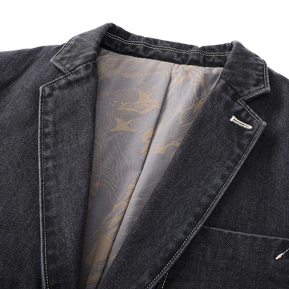 Alban - Veste en denim urbain avec une touche vintage